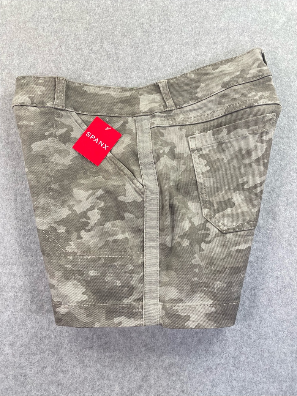 SPANX Stretch Twill Shorts *Stone Wash Camo